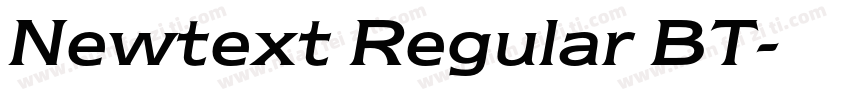 Newtext Regular BT字体转换